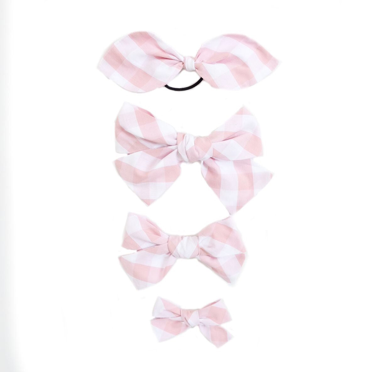 Handtied Hairbows Cheery Cherry Check (Sm, Lg)