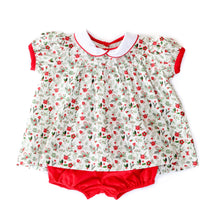 Holly Jolly Floral Molly Bloomer Set (12m)